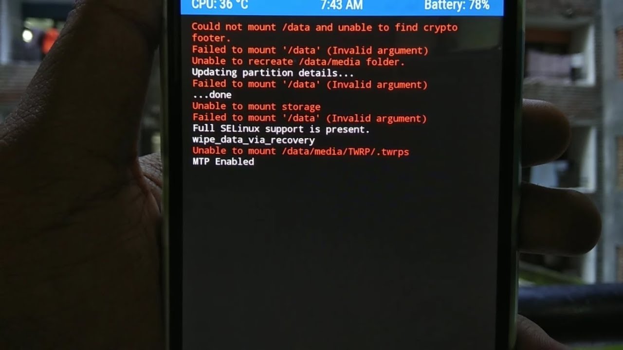 Pengalaman atasi masalah Failed To Mount System (Invalid Argument) pada Mito A850 via TWRP