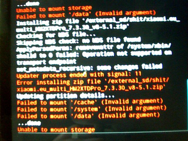 Begini lho! Caranya atasi masalah Failed To Mount System (Invalid Argument) pada Mito A950 via TWRP