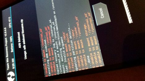 Trik atasi masalah Failed To Mount System (Invalid Argument) pada Mito Fullview A16 via TWRP