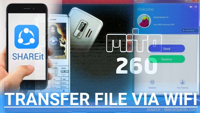 Mengenal Transfer File via Wifi di Mito A260 Menggunakan ShareIt Terbaru