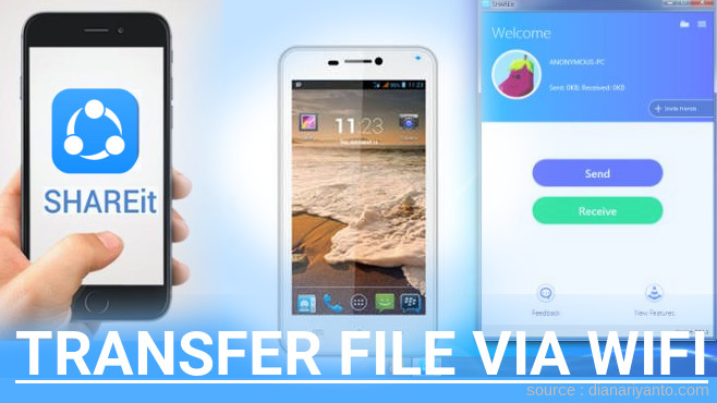 Kirim dan Transfer File via Wifi di Mito A70 Menggunakan ShareIt Versi Baru
