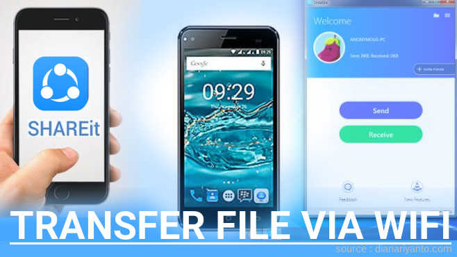Kirim dan Transfer File via Wifi di Mito Fantasy 3 A69 Menggunakan ShareIt Terbaru