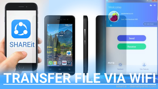Mengenal Transfer File via Wifi di Mito Fantasy A600 Menggunakan ShareIt Versi Baru