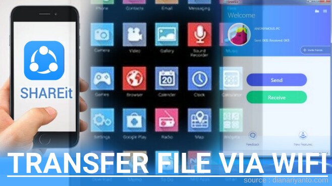Kirim dan Transfer File via Wifi di Mito Fantasy Mini A700 Menggunakan ShareIt Terbaru