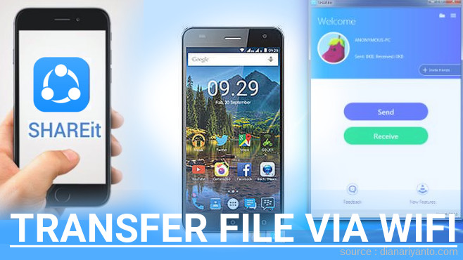 Transfer File via Wifi di Mito Fantasy One A33 Menggunakan ShareIt Versi Baru