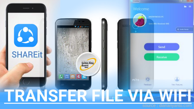 Transfer File via Wifi di Mito Fantasy Power A68 Menggunakan ShareIt Terbaru
