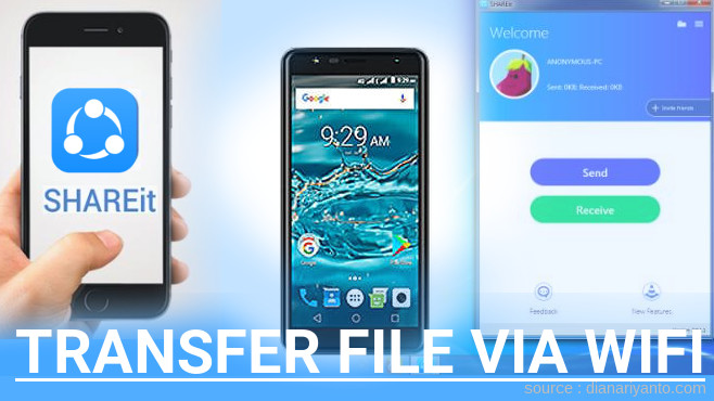 Transfer File via Wifi di Mito Fullview A16 Menggunakan ShareIt Versi Baru