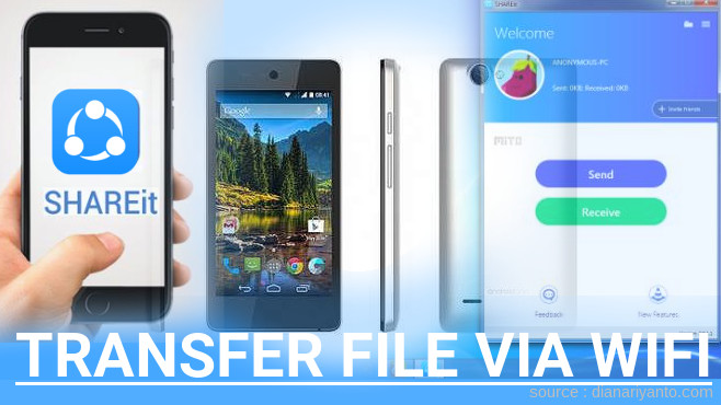 Kirim dan Transfer File via Wifi di Mito Impact A10 Menggunakan ShareIt Terbaru