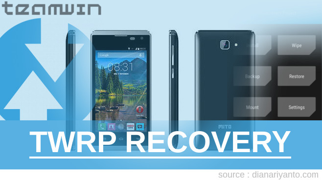 TWRP Recovery Mito A80 Tanpa Komputer